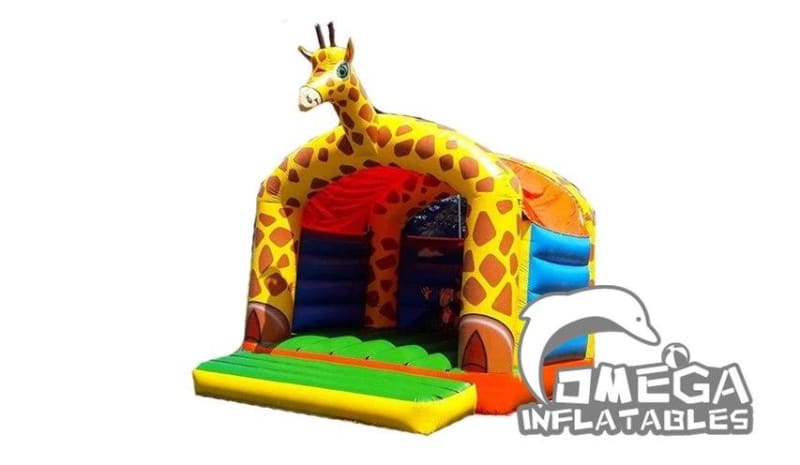 Giraffe Themed Bouncy Castle