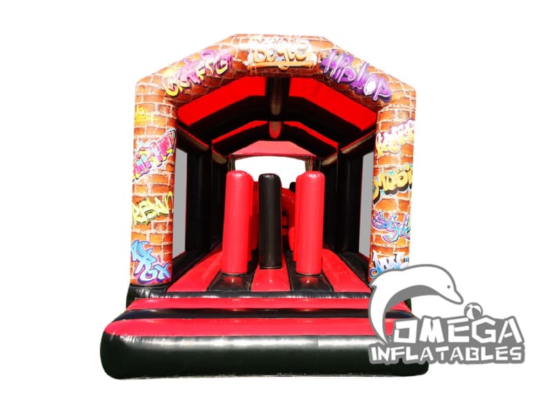 Graffiti Themed Inflatable Obstacle Course