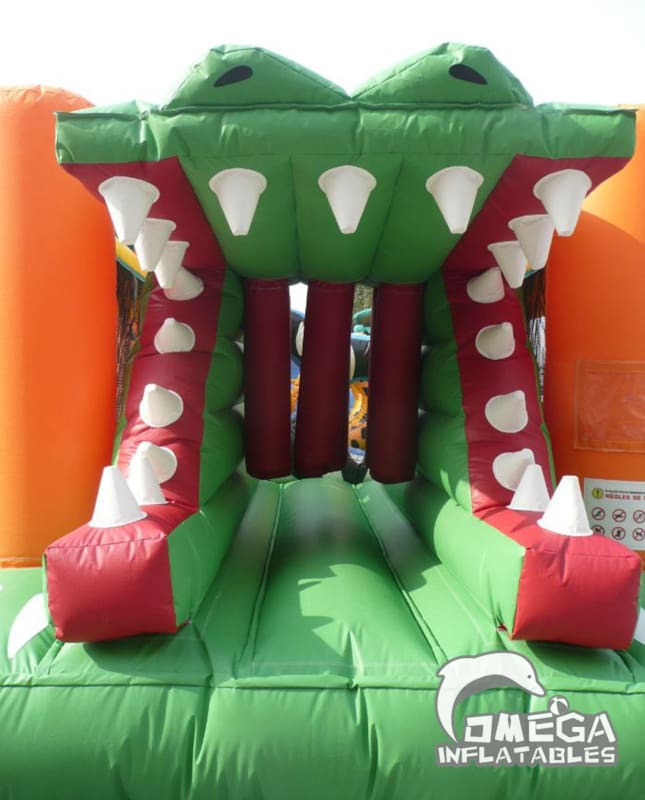 Inflatable Crocodile Obstacle Course