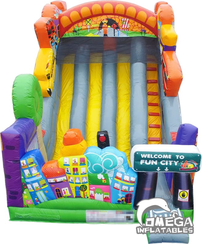 Inflatable Fun City Slide