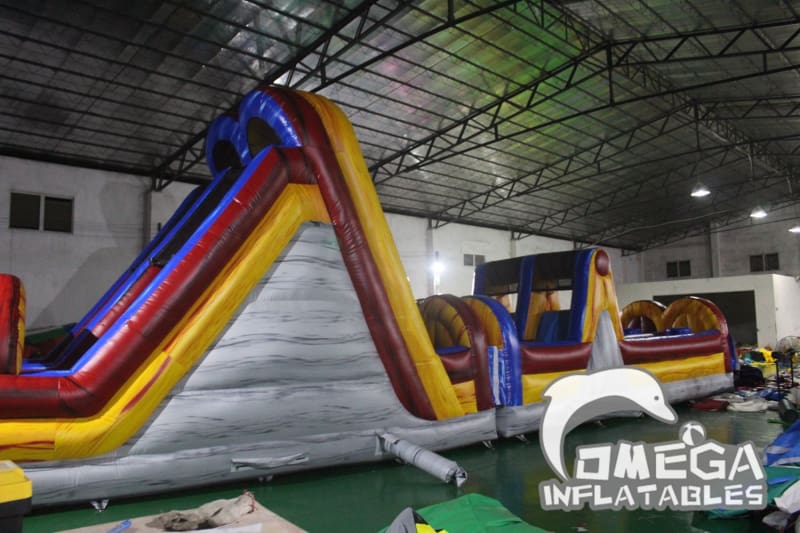 Inflatable Marble Wet Dry Obstacle Course