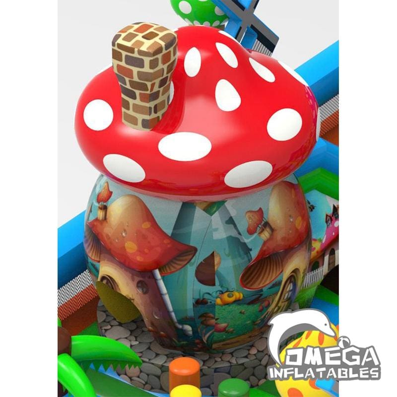 Inflatable Mushroom Bouncer Playland