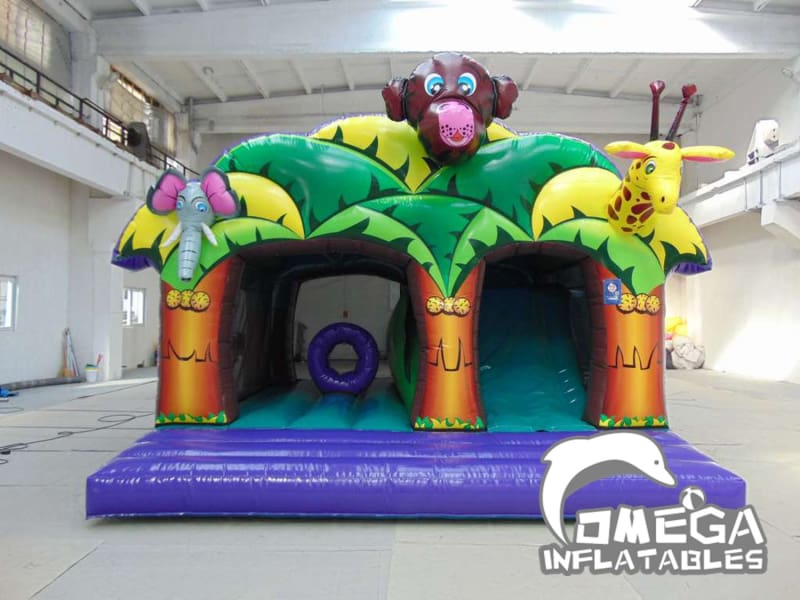 Inflatable Play n Slide Jungle Kingdom