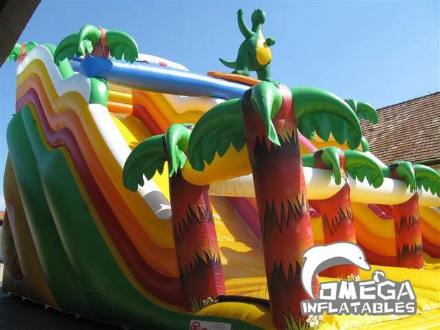 Inflatable Surfing Dragon Slide