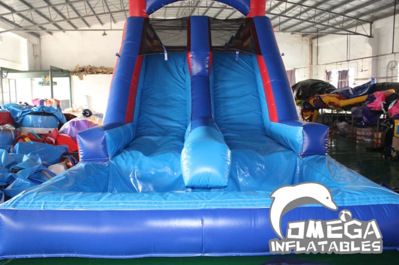 Inflatable Wet & Dry Obstacle Course with Pool (3 sections)