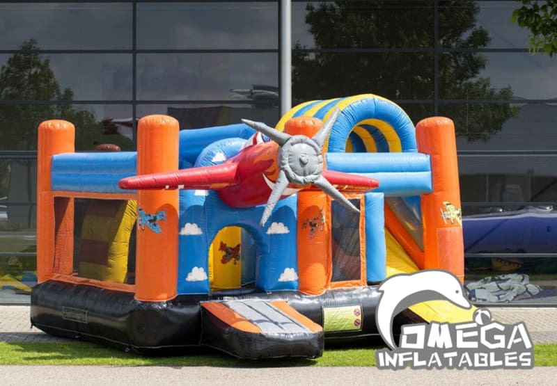 Inflatables Airplane Jumper Castle Combo