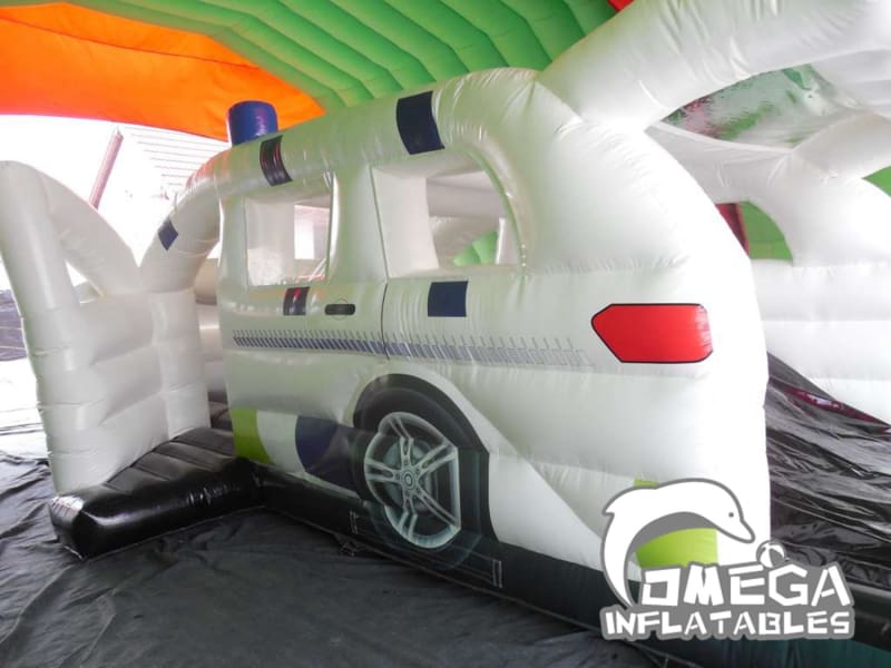 Inflatables Police Car Bouncy Castle