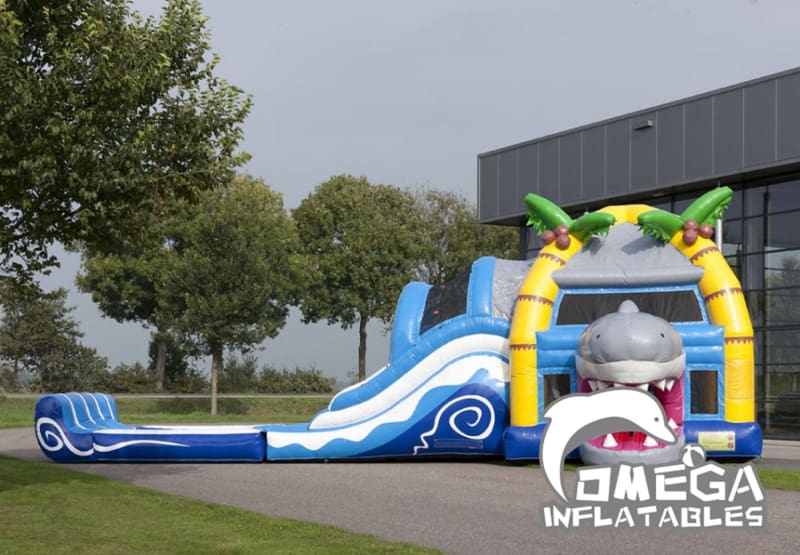 Large Inflatable Shark Jumper Combo