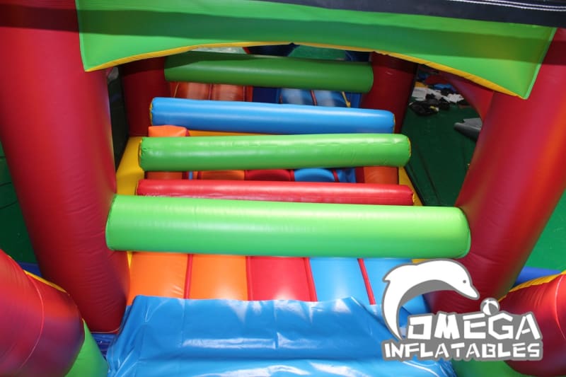 Outdoor Bricks Inflatable Obstacle Course