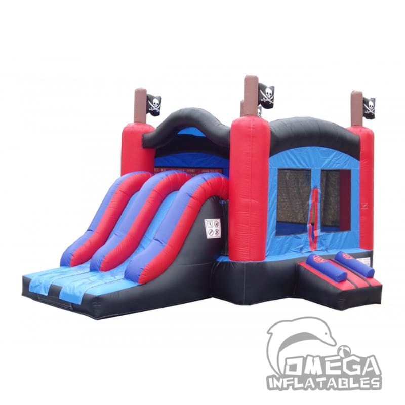 Pirate Adventure Kids Dual Lane Slide Combo