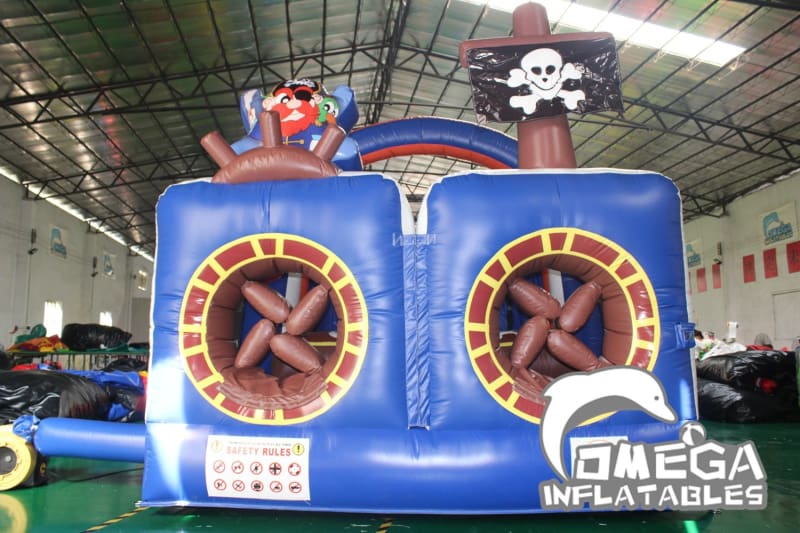 Pirate Ship Inflatable Obstacle Course