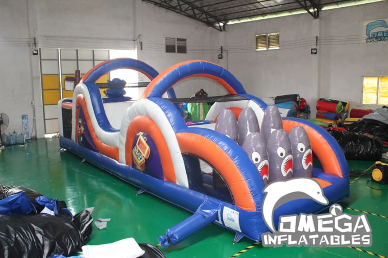 Pirate Ship Inflatable Obstacle Course