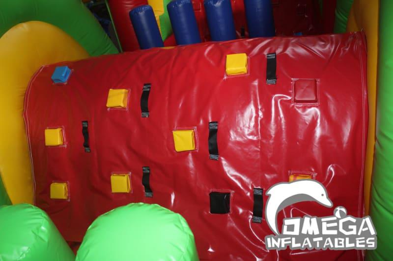 Rainbow Inflatable Obstacle Course