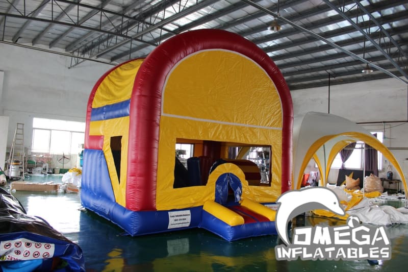 Removable Panel Bounce House with Inside Slide