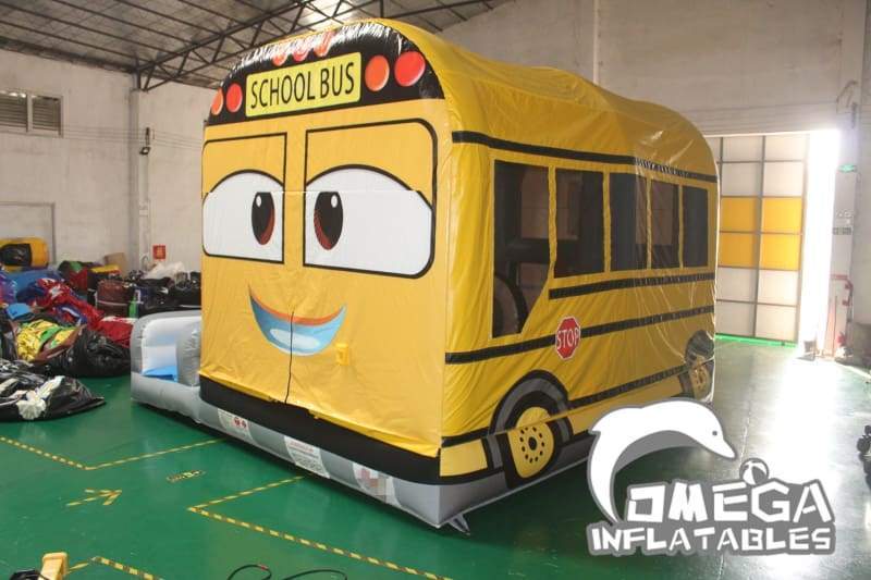 School Bus Inflatable Combo