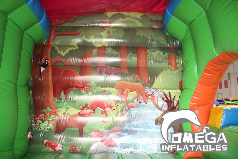 Smiling Dinosaur Bouncy Castle