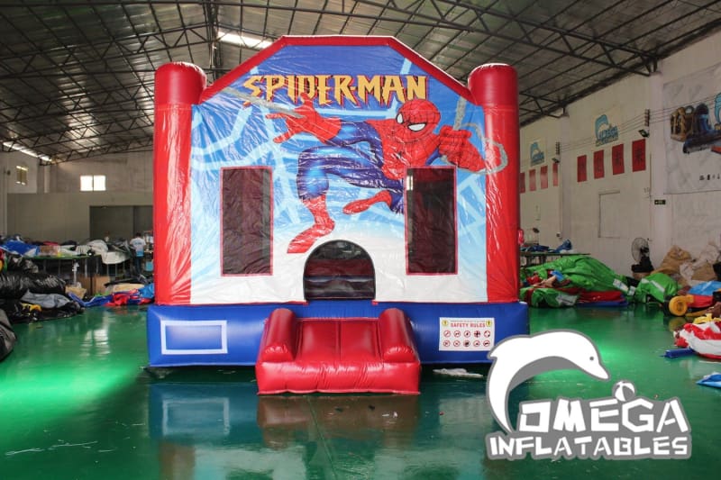 Spider Man Themed Inflatable Bounce House