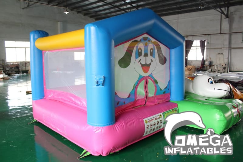 Spotty Dog Inflatable Bouncy Castle with Slide