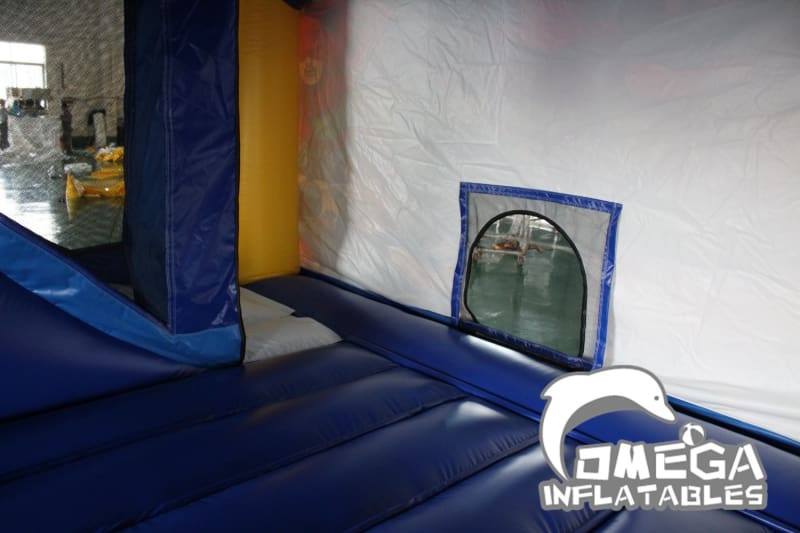 Super Heroes Bounce House with Inside slide