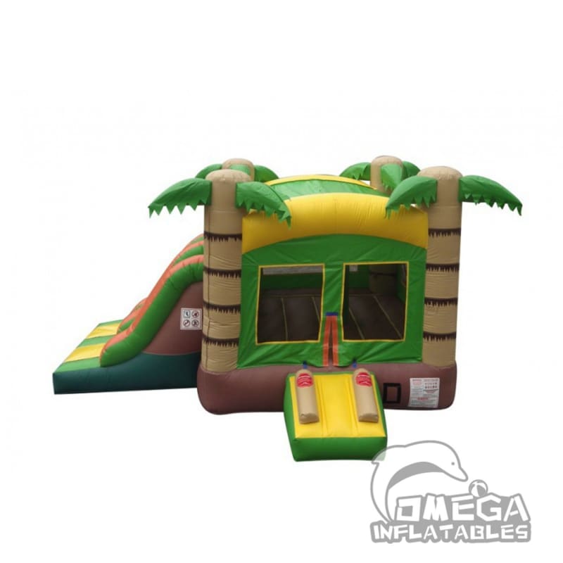 Tropical Palm Tree Dual Lane Slide Combo