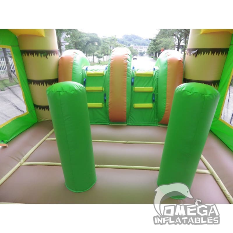 Tropical Palm Tree Dual Lane Slide Combo