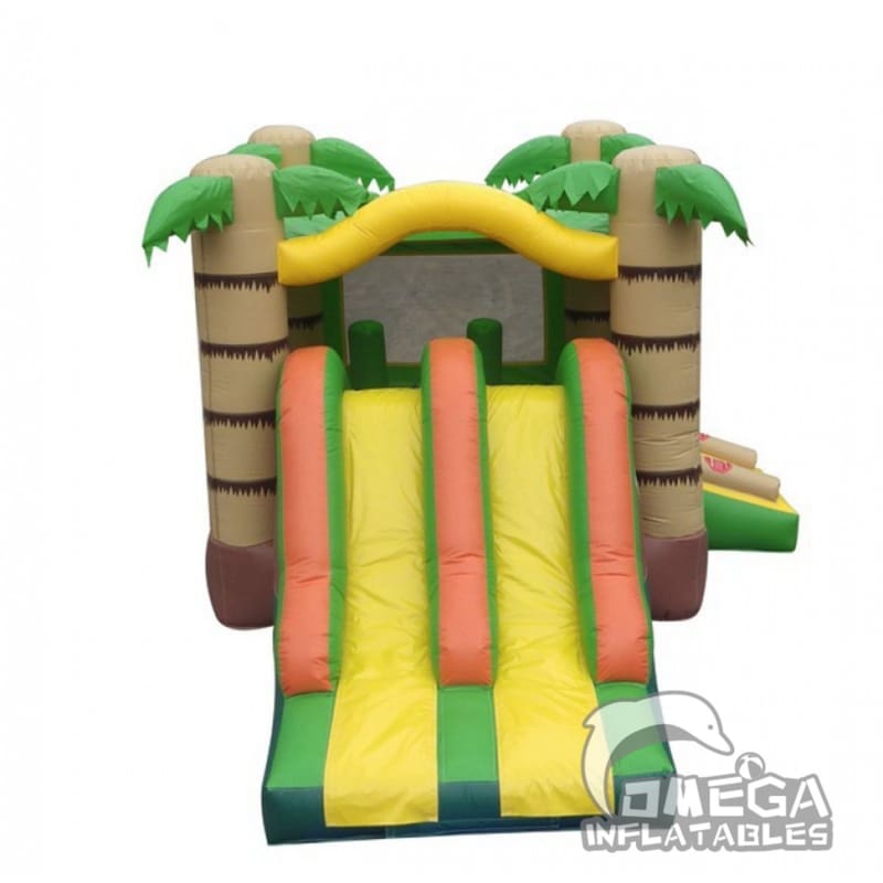 Tropical Palm Tree Dual Lane Slide Combo