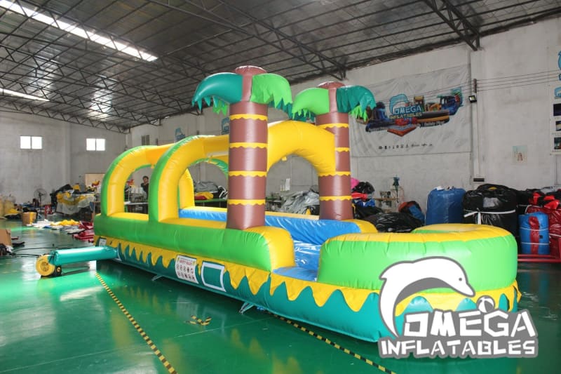 Tropical Rush Inflatable Slip N Slide