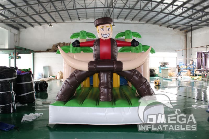 Western Cowboy Adventures Inflatable Obstacle Course