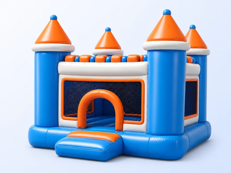 Illustrated bounce house icon