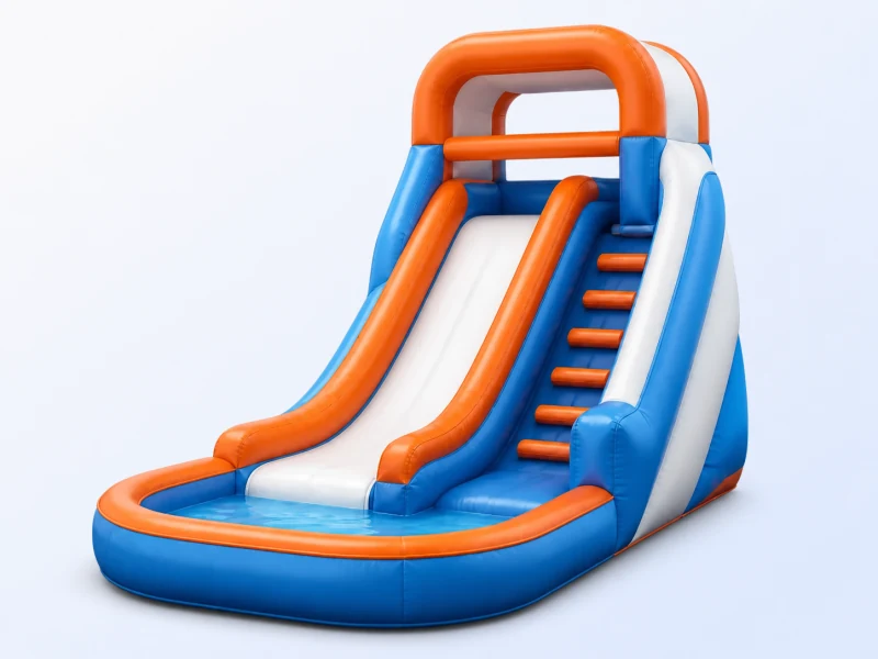 Illustrated inflatable water slide icon
