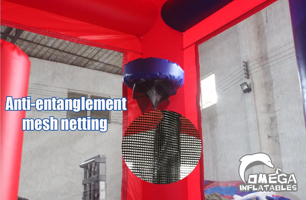 Commercial anti-entanglement mesh netting detail